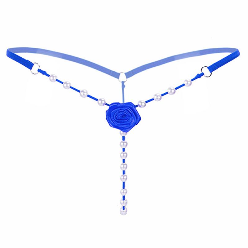 Womens Ladies Briefs Micro G-String Thongs Sexy Lingerie Underwear With Pearl