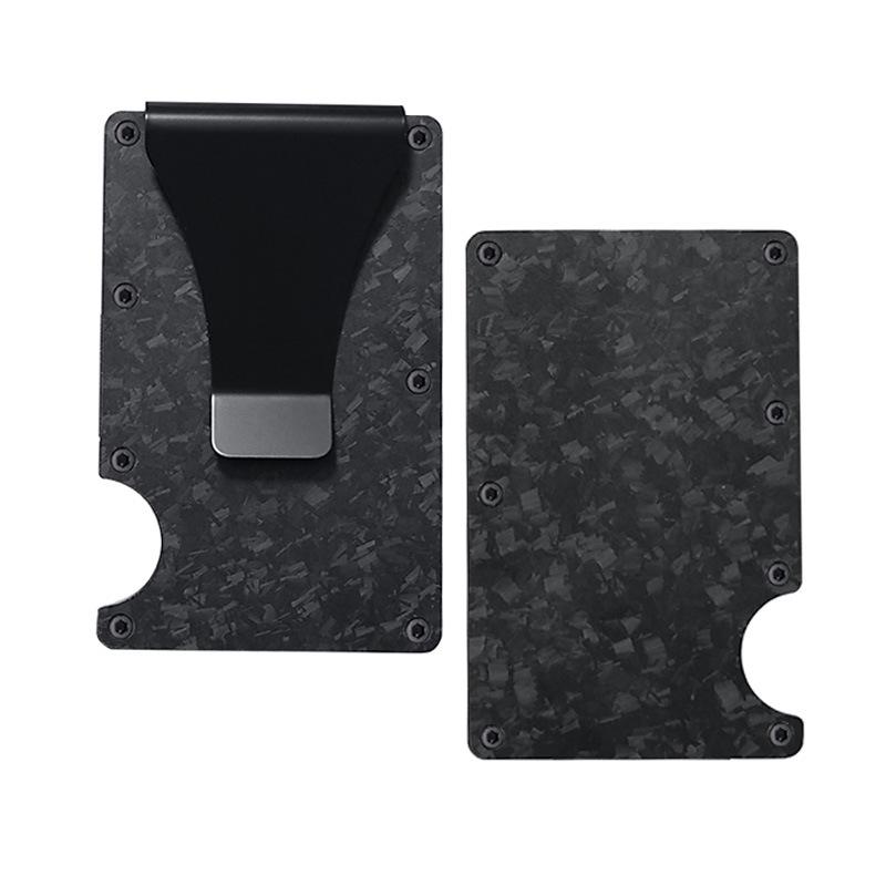 New RFID Blocking Carbon Fiber Wallet with Money Clip