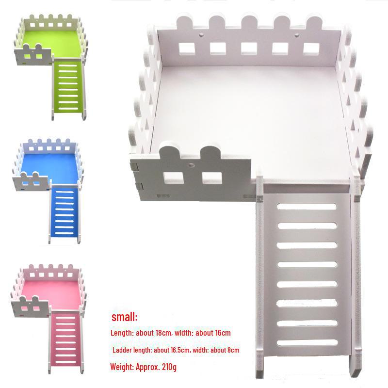 

Место обитания хомяка: Лестница для клетки и набор игрушек с пандусом, лестницей и ограждением для мелких домашних животных Pink