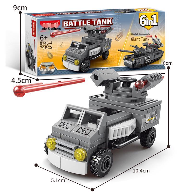 Compatible Engineering Firefighting Robot Car Model - Educational Assembly Toy with Building Blocks