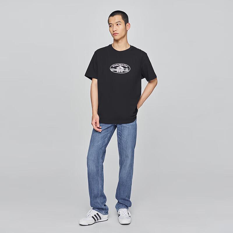 Lee Men's 2025 Comfort Fit Crew Neck Logo Print T-Shirt