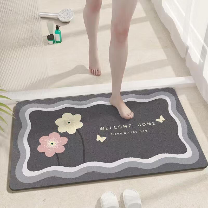 JANMEIJIA Bathroom Mat, Non-Slip Quick-Drying Floor Mat for Bathroom, Entrance Mat for Home Use, Washroom Toilet Door Mat