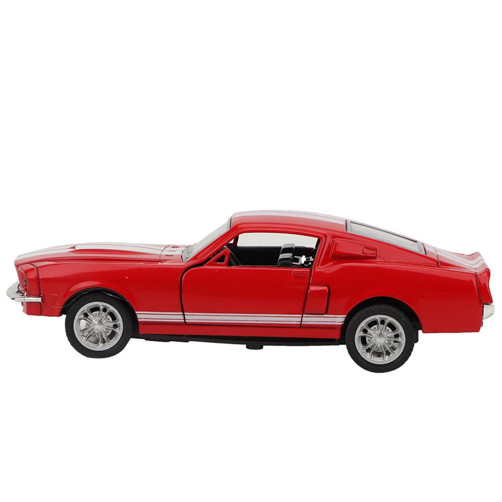 1/32 Scale Toy Car Model for Ford Mustang Vintage Alloy Diecast Car Model Classic Pull Back Car Replica for Kids Gift