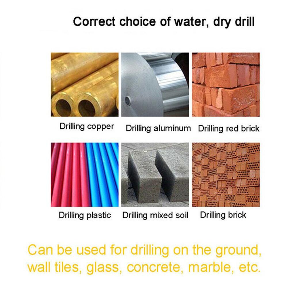 Efficient Universal Triangular Drill Bits Hole Openers For Ceramic Concrete
