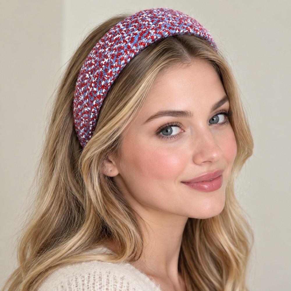 Anti-Slip Braided Headband Tweed Knitted Thick Knitted Headband For Women Daily Use