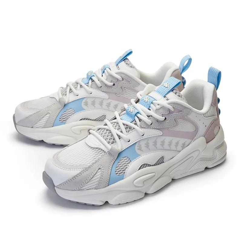 Kappa Slip Resistant Abrasion Resistant Low top Casual Shoes Women's White Purple Blue (Unisex) Casual Shoes K0E45MC38 012
