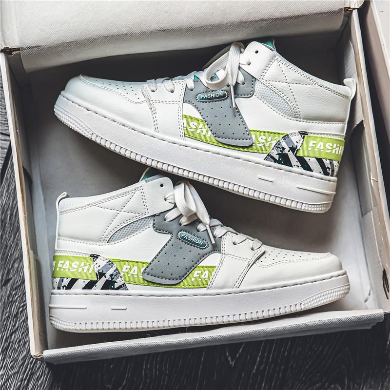 High top shoes spring and summer air force mid top sports casual thick baseplate shoes 39