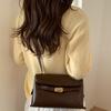 Metal Lock Underarm Bag Women's One-shoulder Crossbody Bag