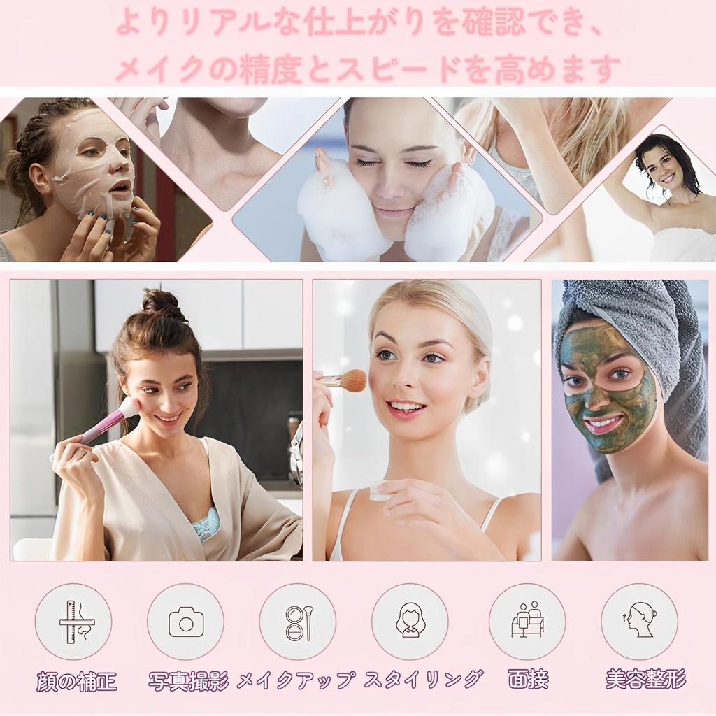 Reversal Standing Perfect for Simple and Stylish Desk Makeup Decorative Perfect for and Perfect As a Gift Mirror, Mirror, Actresses, Face-Slimming,