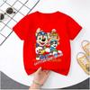 PAW Patrol Summer Short-sleeved 1-12 Years Old Children's T-shirt Boys Sweatshirt Girls Casual Tops Cartoon Printing