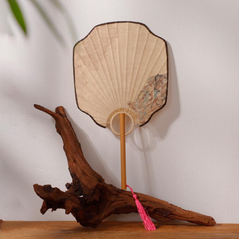DIY Calligraphy Vintage  Group Fan Elegant Design Hand Fan Xuan Paper Fan  Home Decoration