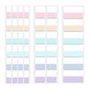 240/120/60pcs Light Colors Sticky Index Sticker Tabs, 3 Sizes 6 Colors Writable Reusable File Flag Labels Back To School