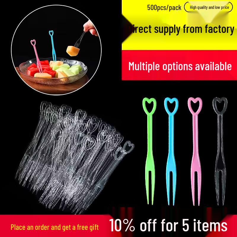 Disposable Plastic Fruit Forks