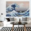 ND Tapestry Famous Painting Views of Mount Fuji Japanese Style Modern Japanese Style Room Wall Interior Fabric Thirty-six Ukiyo-e (Design 1)