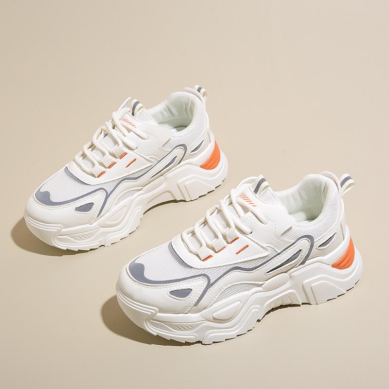 2025 Spring New Ins Korean Version of Dad Shoes Women's Shoes Tide Student Height Increase Sports Shoes Running Casual Shoes K805