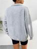 2024 Autumn/Winter Plus Velvet Half-Zip Polo Collar Loose Hoodie for Women