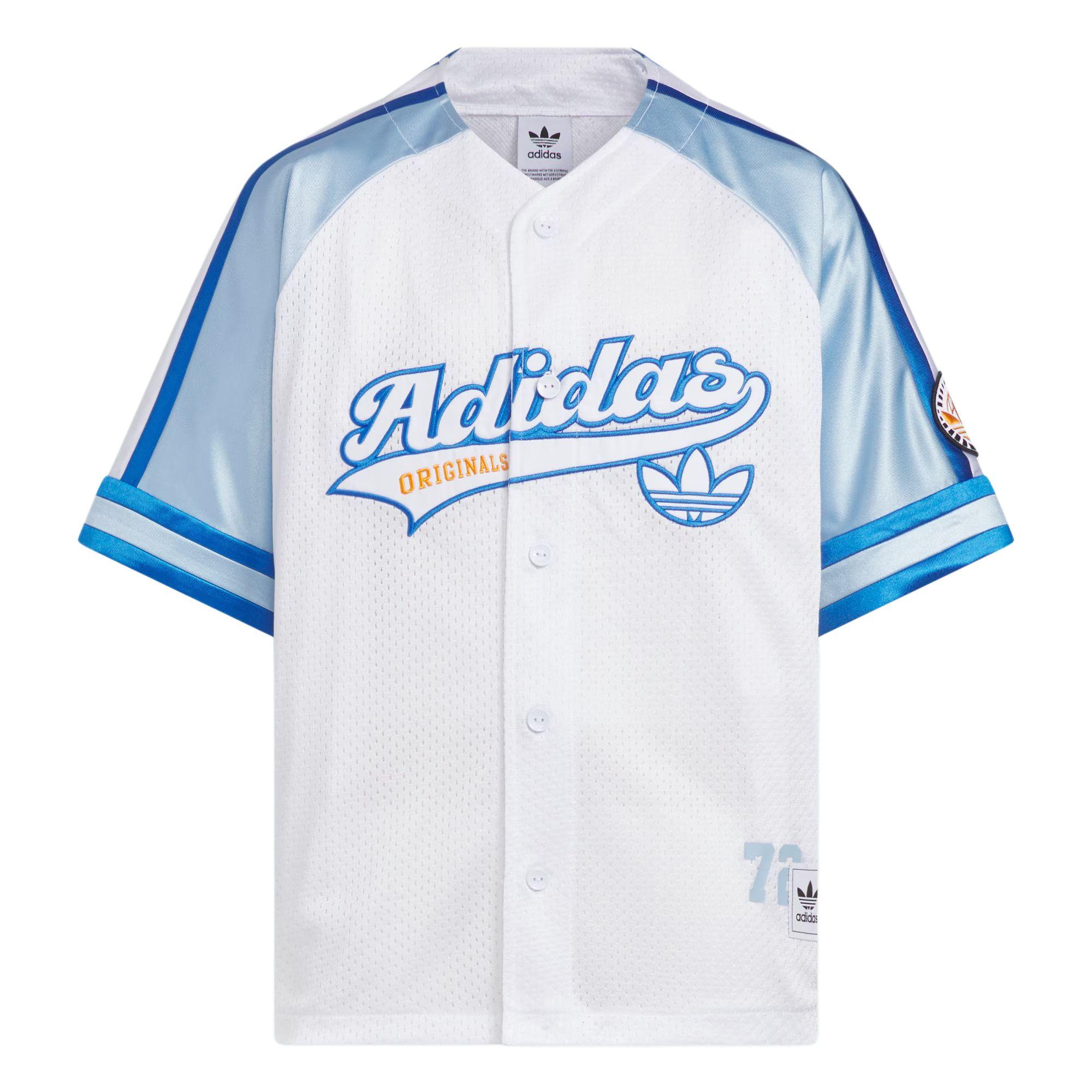 

Adidas Originals Shirt Three Stripes SS25 SHIRT White/Pink Blue/Air Force Blue Kids KC1521 158