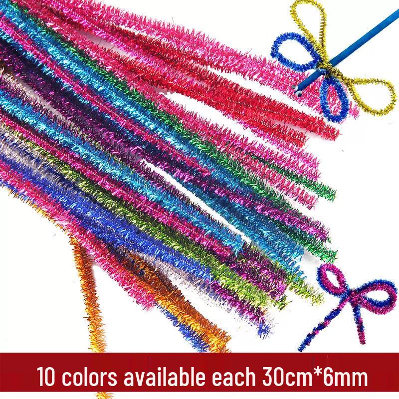 Sparkle Glitter Pipe Cleaner Twist Stick for DIY Children's Crafts