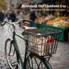 Bike Rear Rack with Basket Long-Lasting for Grocery Shopping, Commuters