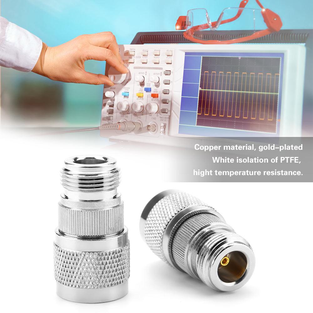 2pcs Type N Female to BNC Male RF Connector Coaxial Adapter Test Converter