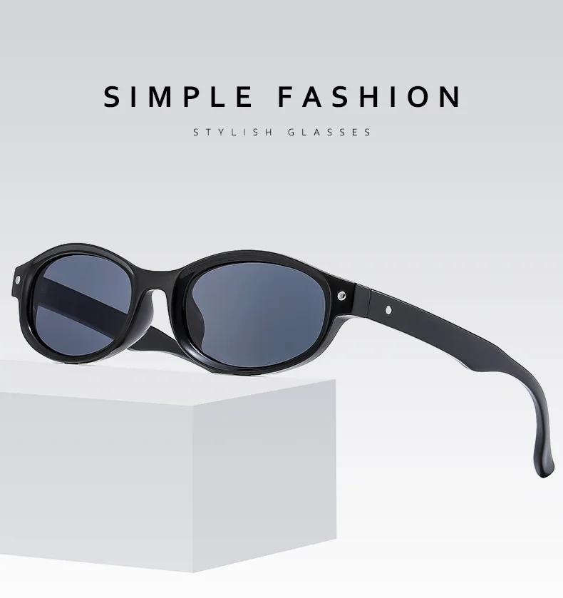 New Small Oval Sunglasses Women Men Luxurious Brand Designer Casual Sun Glasses Female Male Small Frame Outdoor Eyewear