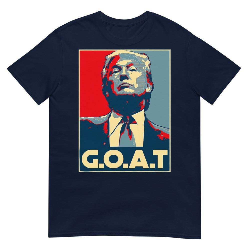 Trump Goat Middle Finger Election 2024 Republican Poster TShirt S
