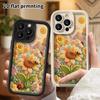 Telefonkasten: 2D flach, geeignet für iPhone 18 17 16 15 14 13 12Pro Schutzhülle, Sonnenblumenfeld, perfektes Weihnachts- und Halloween-Geschenk