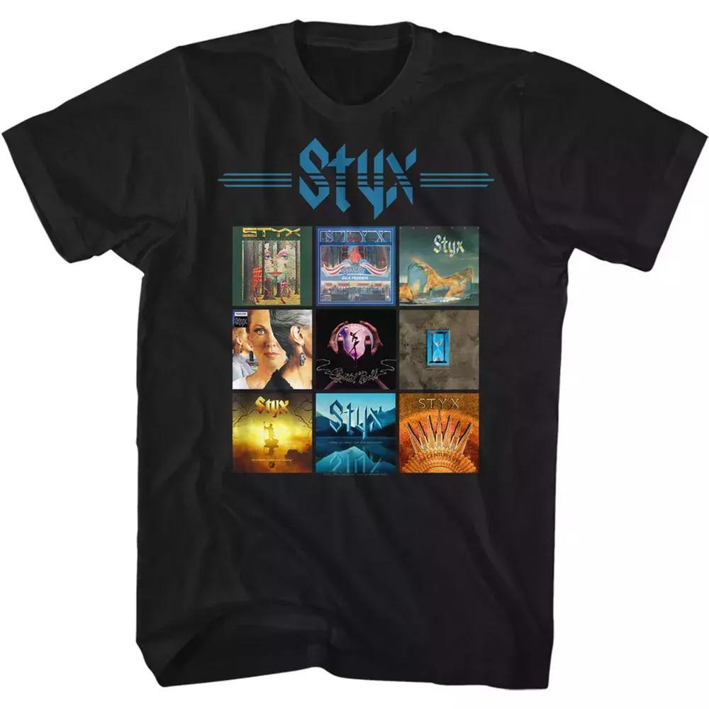 Styx BAND All Album Cover T Shirt  Unisex T-Shirt XXXXL