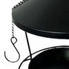Wild Bird Feeders Hangable Metal Hummingbird Food Feeder Hangable Bird Food Bowl For Outdoor Garden Backyard Apartment Balcony