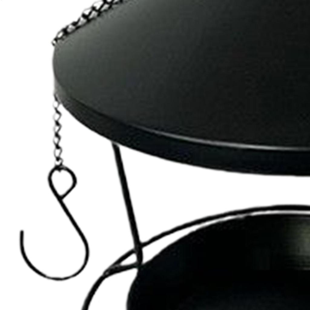 Wild Bird Feeders Hangable Metal Hummingbird Food Feeder Hangable Bird Food Bowl For Outdoor Garden Backyard Apartment Balcony