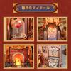 Tonecheer Book Nook 3D DIY Miniaturní dům Dřevěný Kniha Knihovna DIY Sada pro Začátečníky a Dárek k Narozeninám Sada, Puzzle, Sada, Zarážky na Knihy, Stojánek,
