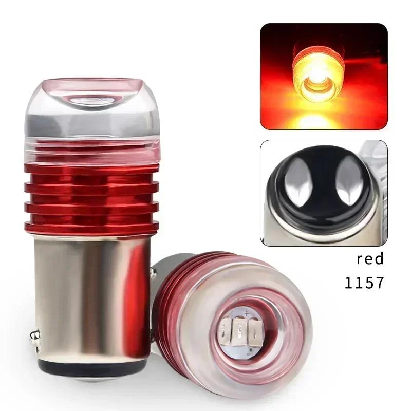 1pc Led Brake Tail Light Flash Motorcycle 12v Parking Tail Brake Bulb Signal Flashing Led Light Trunk Turn Car Reverse