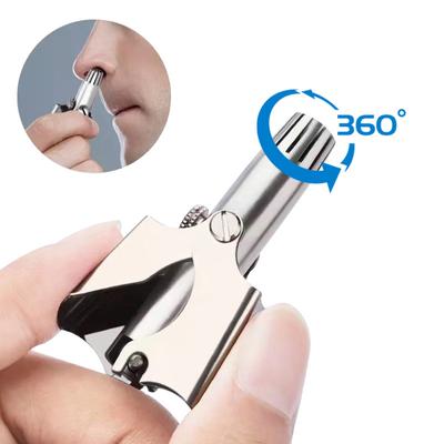 Nose Hair Ear Trimmer For Men Stainless Steel Manual Washable Portable Tondeuse Nez Hair Remover Nose Vibrissa Razor Shaver