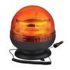 Lampe De Chantier - Gyrophare LED 12/24 V Avec Base Magnétique Et Prise Allume-cigare. 20 W. Orange