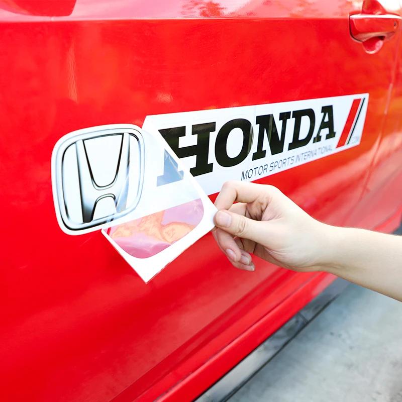 Car Stickers Vinyl Film Auto Decoration Decals DIY Sports Styling Car Tuning Accessories For Honda Civic Accord Jazz Fit CRV