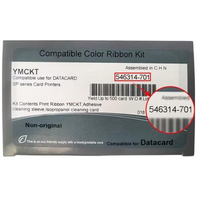 Gudecard Compatible Color Ribbon for Datacard SP30/SP30Plus CN Plug (adapter Included)