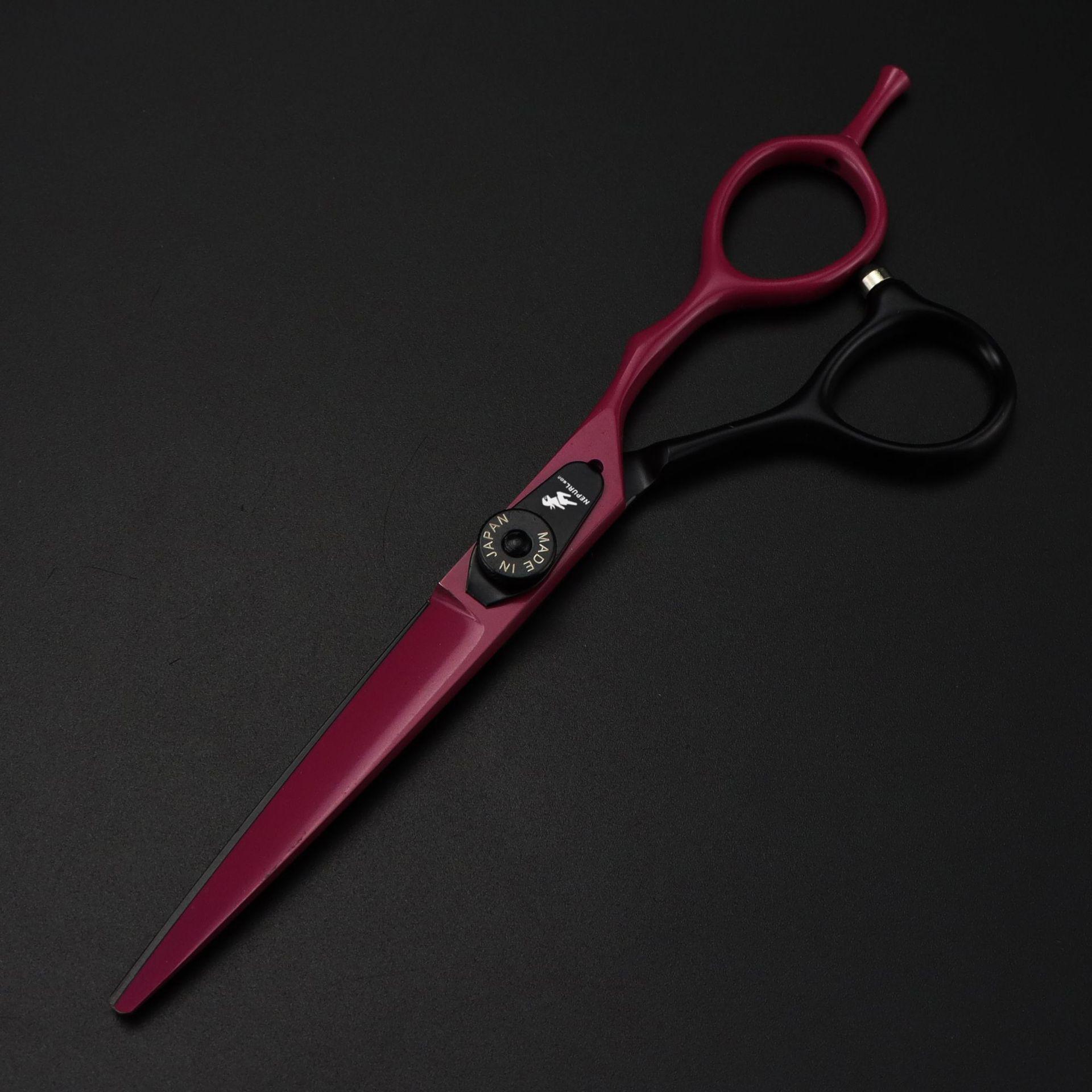 Napson 6.0 Black Pink Hairdressing Scissors & Thinning Shears Set