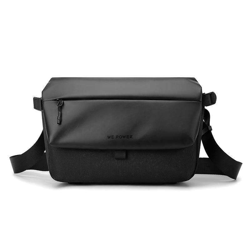 

WEPOWER Men s Locomotive Crossbody Bag Street Trend Mailman Bag Functional Wind Casual Shoulder Bag one size чорний