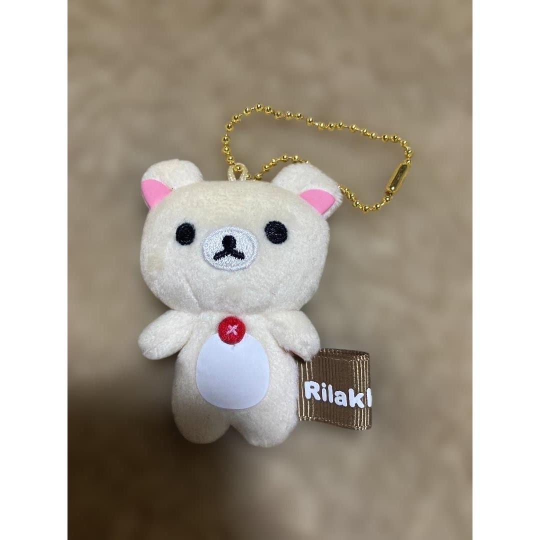 Korilakkuma stuffed mascot with ball chain