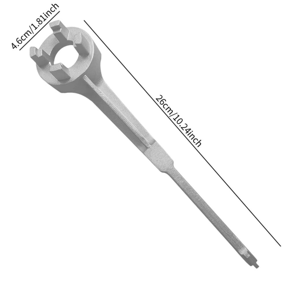 Barrel Drum Aluminum Bung Wrench Sturdy Practical Drum Wrench Multipurpose Drum Cap Wrench 2 and 3/4 Inch Bung Caps
