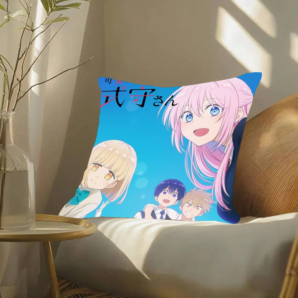 Shikimori's Not Just A Cutie Anime Pillow Case Fashion Square Pillowcase Bedroom Sofa Room Ins Decoration Leisure