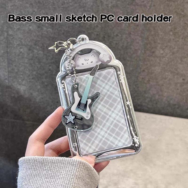 Binder Photocards Holder Mobile Phone Shape Acrylic Photo Frame Supplies Poca Holder Idol Picture Protector Stationery Supplies