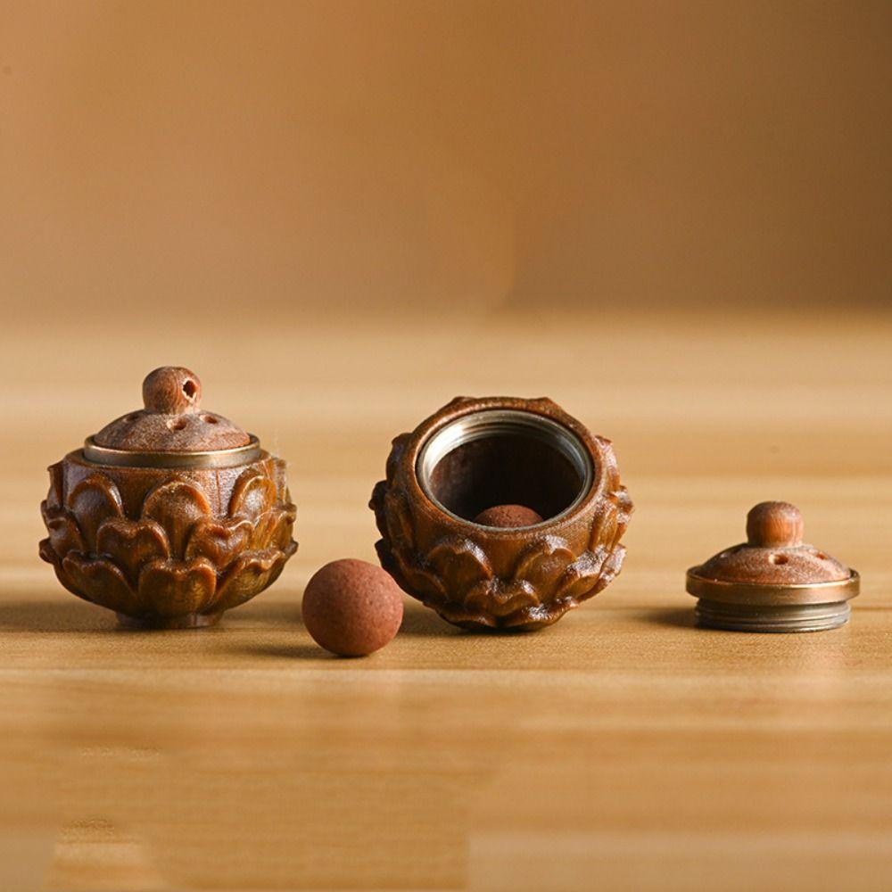 

Портативный DIY сандаловый ароматерапевтический кулон ручной работы, полый, полый, резной кулон, мини-саше, подвеска в виде шара, ароматизатор