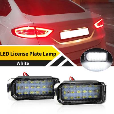2PCS OEM White Number Plate Light LED License Lamps for Ford Focus MK2 Hatchback Facelifted 2008-2010 Focus MK3 2010-Onwards