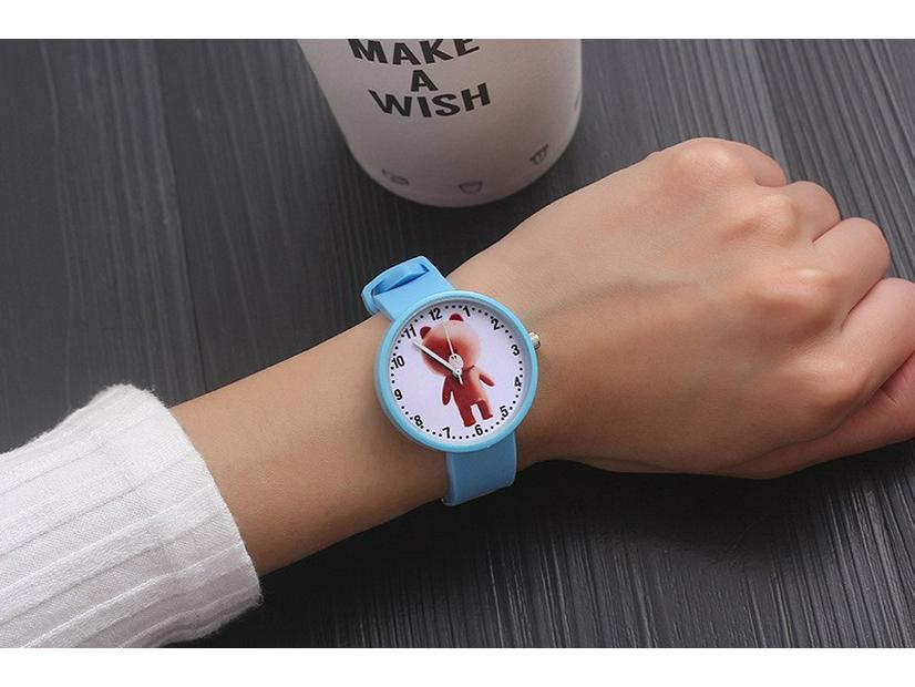 Montre Décontractée Simple Vert Menthe Style Coréen pour Femmes