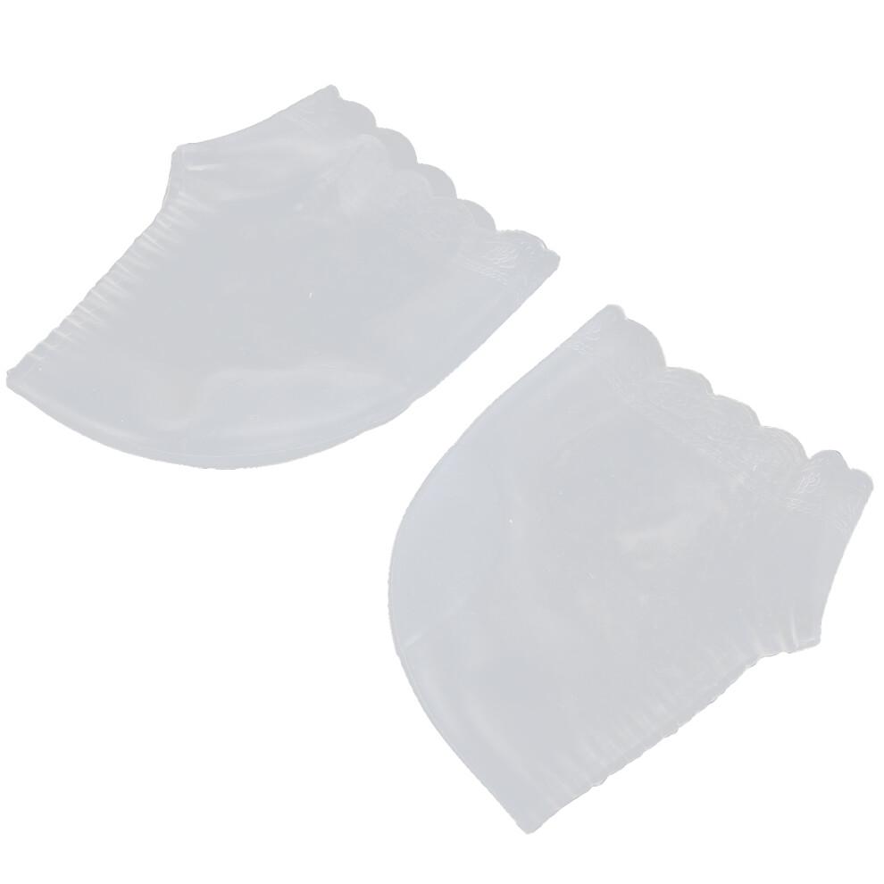 Silicone Heel Sleeve for Foot Care Elastic & Pain Relief White Color