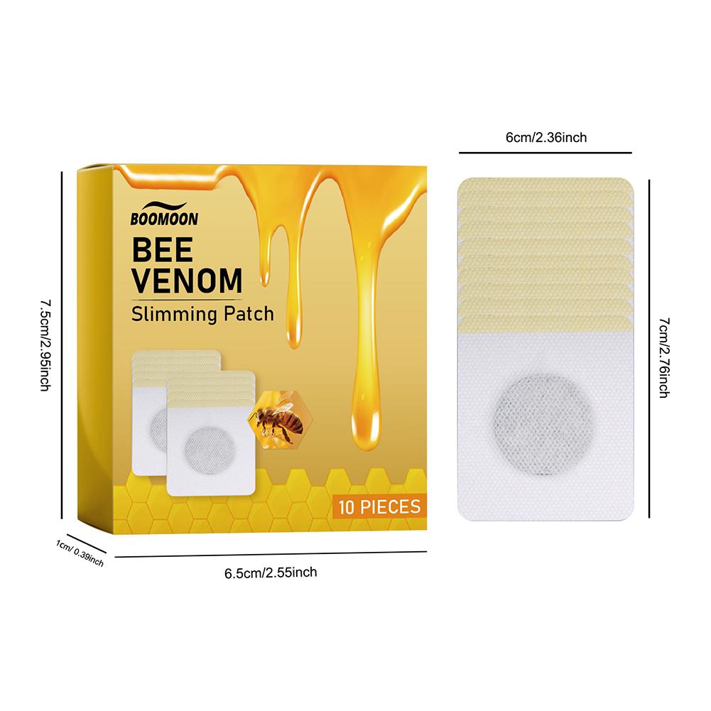30Pcs Bee Venom Patches Fast Burning Fat Honeybee Venom Drainage Patches Improve Stomach Lose Weight Detox Sticker for Women Men