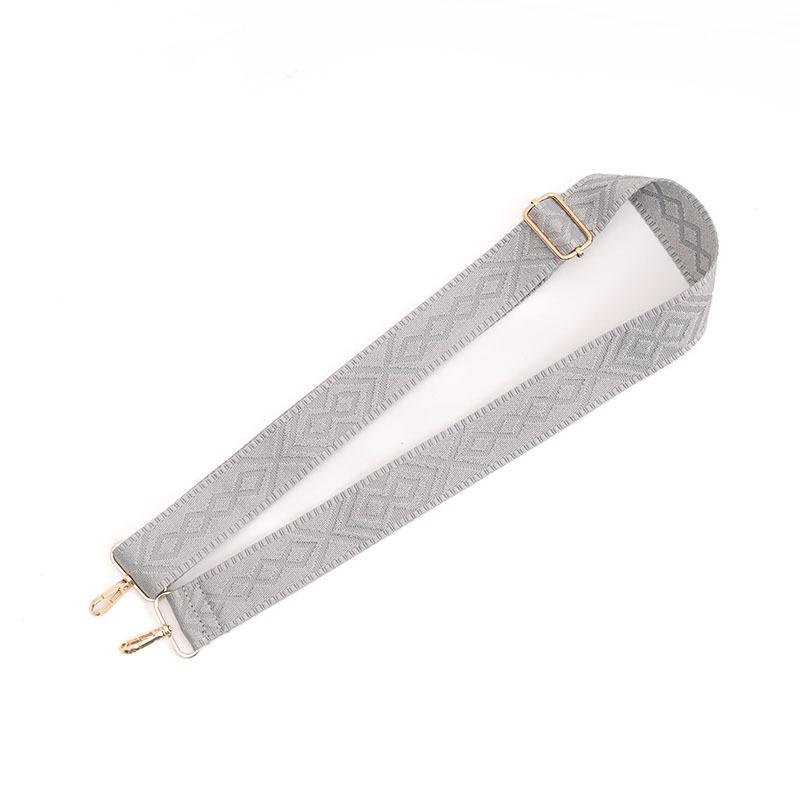

New Solid Color Bag Shoulder Strap Accessories Replacement Load Reduction Strap Diamond Single Shoulder Oblique Span Long Strap серый