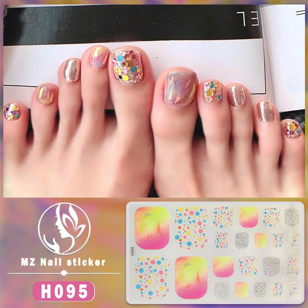 3D Faux Diamond Toe Nail Stickers, Waterproof Long-Lasting Skin Brightening Toe Nail Patches