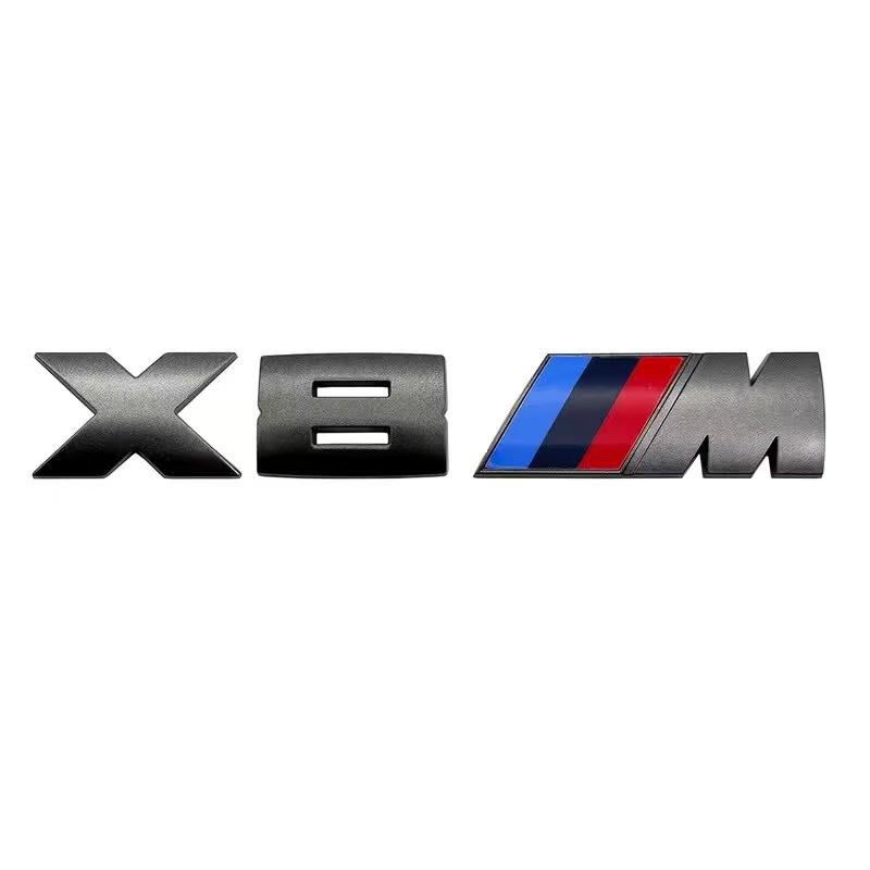 5,5 cm för M-logotyp ny grå ABS-dekal bakluckemärke för BMW M330i M340i M430i M440i M530i M540i M550i dekorationstillbehör.